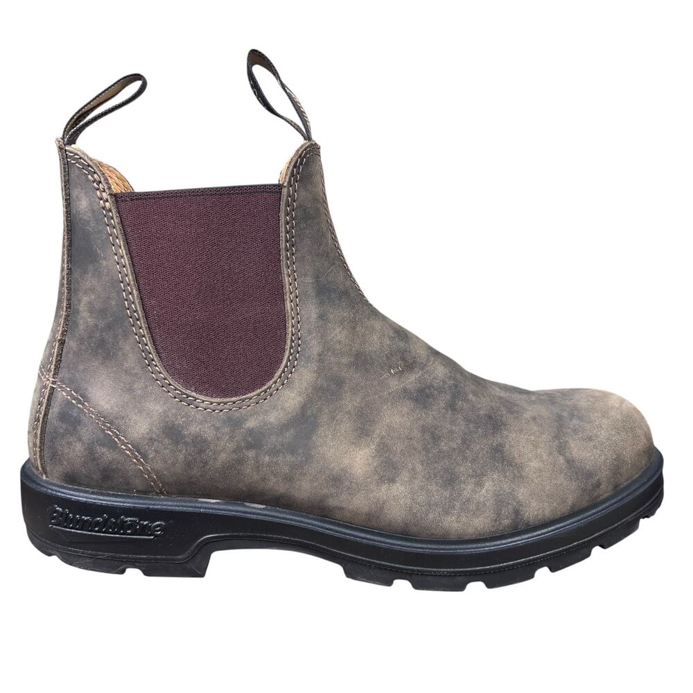 Blundstone Men’s 585 Rustic Brown Leather Chelsea Boots Size 8.5 US 9.5